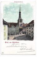 CPA Suisse Soleure Zeitglockenthurm Gruss Aus Solothurn Circulée 1902 Dos Simple - Soleure