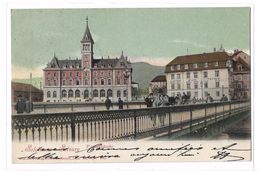 CPA Précurseur Suisse Soleure Solothurn Postgebäude Circulée 1903 Dos Simple - Soleure