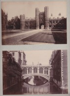 170617 - 3 PHOTOS Anciennes - ROYAUME UNI ANGLETERRE - CAMBRIDGE - St John's College Bridge First Court Chapel - Cambridge