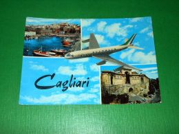 Cartolina Cagliari - Vedute Diverse - Alitalia 1961 - Cagliari