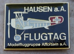 AVION - HAUSEN A.A FLUGTAG - MODELFLUGGRUPPE AFFOLTERM A.A - SCHWEIZ - SUISSE -    (JAUNE) - Airplanes