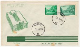 TURKEY,TURQUIE,TURKEI, AMASYA CITY 1953  FDC. - Cartas & Documentos