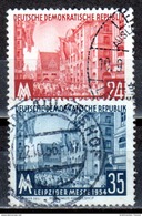 DDR 1954 Mi. 433-434 Leipziger Messe Gestempelt (p0874) - Usados