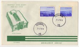 TURKEY,TURQUIE,TURKEI, CANAKKALE   CITY 1953  FDC. - Covers & Documents