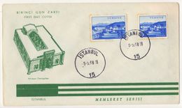 TURKEY,TURQUIE,TURKEI, DENIZLI  CITY 1953  FDC. - Covers & Documents