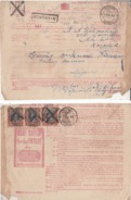 India 1948  Telegram Form  Bombay To Karachi Pakistan  High Rate Postage # 95453 - Storia Postale