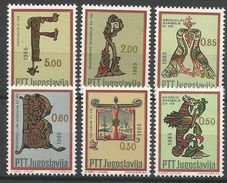 YU 1966-1149-54, ART, YUGOSLAVIA, 1 X 6v, MNH - Unused Stamps