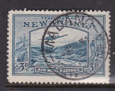 New Guinea SG 216 1939 Bulolo Goldfields Three Pennies Blue Used - Papoea-Nieuw-Guinea