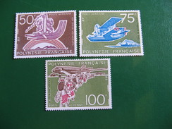 POLYNESIE YVERT POSTE AERIENNE N° 89/91 TIMBRES NEUFS ** LUXE - MNH - SERIE COMPLETE - COTE 72,00 EUROS - Unused Stamps