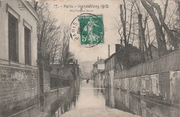 PARIS XVIè   INONDATIONS DE 1910   CPA RUE FELICIEN DAVID - Distretto: 16