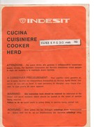 Guide D'entretien Dt D'installation De La Cuisinière INDESIT CU 53, 20 Pages, Mode D'emploi - Matériel Et Accessoires