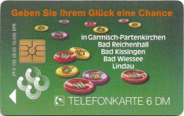 Germany - Die Bayerischen Spielbanken 1 - O 0195 - 08.1993, 6DM, 10.000ex, Used - O-Reeksen : Klantenreeksen