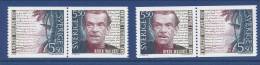 Sweden 1992 Facit # 1769-1770. Nobel Laureates - Literature 1992, SX1 And SX2 Pairs, MNH (**) - Unused Stamps