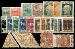 Italie, Fiume, Petit Lot De 24 Ex. Différents, TB, Cote Sassone - Sonstige & Ohne Zuordnung