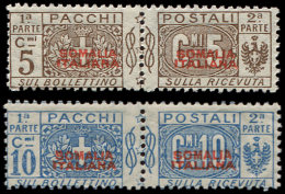 SOMALILAND Colis Px 37A/B : 5c. Et 10c., NON EMIS, Sassone N°43/44, TB - Sonstige & Ohne Zuordnung