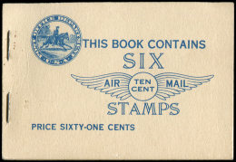 ETATS-UNIS PA 10 : Spirit Of St Louis, 10c. Bleu, Carnet De 6, TB - Other & Unclassified