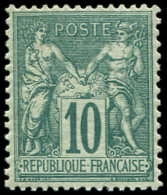 76   10c. Vert, Très Frais, TB. C - Other & Unclassified