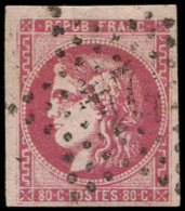 49   80c. Rose, Obl. ETOILE 24, TB - Other & Unclassified