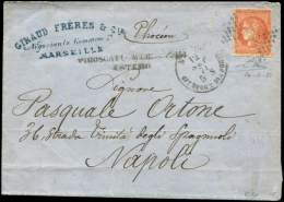 48   40c. Orange, Obl. GC ITALIEN De NAPOLI S. LAC De Marseille 9/9/71, Càd NAPOLI 12/9, TB. C - Other & Unclassified