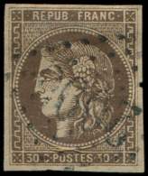 47   30c. Brun, Oblitéré GC 2096, TB - Other & Unclassified