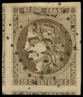 47   30c. Brun, Obl. GC 3351, Marges énormes Avec Voisins, Superbe - Other & Unclassified