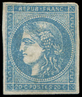 45C  20c. Bleu, T II, R III, TB - Sonstige & Ohne Zuordnung