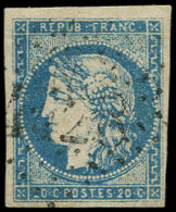 44A  20c. Bleu, T I R I, Pos. 15, Obl. GC, TB - Autres & Non Classés