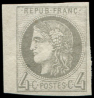 41B   4c. Gris, R II, Petit Bdf, Un Grain Dans Le Papier Sinon TB - Other & Unclassified