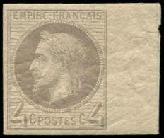 27Af  4c. Gris, T I, NON DENTELE, Bdf, TTB. C, Cote Et N° Cérès - Other & Unclassified