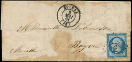 14Ba 20c. Bleu Sur VERT, T II, Obl. PC 1187 S. LAC Un Peu Tachée, Càd T15 EPINAL 3/5/61, Timbre TB/TTB - Other & Unclassified