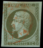 11a   1c. Bronze, Obl. Càd ROUGE Des Imprimés, Frappe Légère, TB - Autres & Non Classés