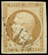 9    10c. Bistre Jaune, Obl. PC 1714 De LIBOURNE, TB - Autres & Non Classés