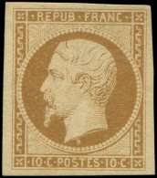 9    10c. Bistre Jaune, Grandes Marges, TB, Frais Et C - Autres & Non Classés