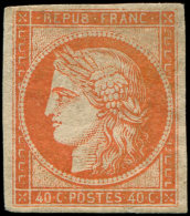 5A   40c. Orange Foncé, Gomme Brunâtre Caractéristique Du 1er Tirage, TB. C - Autres & Non Classés