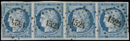 4    25c. Bleu, BANDE De 4 Obl. PC 1524, TTB. C - Sonstige & Ohne Zuordnung