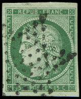 2    15c. Vert, Obl. ETOILE, TB. Br - Autres & Non Classés