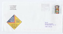 2006 BERLIN AIRPORT PHILATELIC EXHIBITION LABEL On COVER Germany Aviation Stamps - Enveloppes - Oblitérées