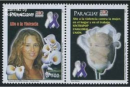 Paraguay 2011 Against Women Against Violence 1 New New Ticket ** - Paraguay