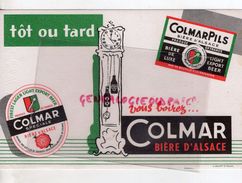 68 - COLMAR- BUVARD COLMAR PILS- BIERE ALSACE- PENDULE COMTOISE- - Liquor & Beer