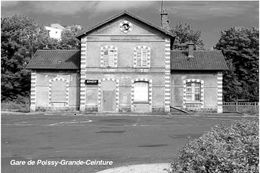Gare Fermée De Poissy-Grande-Ceinture , Yvelines - Carte Photo Moderne - Stations Without Trains