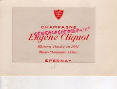51 - EPERNAY- BUVARD CHAMPAGNE EUGENE CLIQUOT - Alimentaire