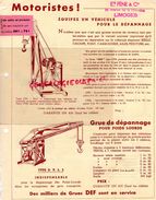 87- LIMOGES- CACHET ETS PENE- PUBLICITE MOTORISTES - AUTOMOBILE- GRUE DEPANNAGE DEF POIDS LOURDS- - Auto's