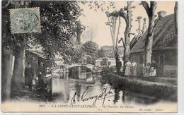 CPA Laveuses Lavandières Circulé Métier La Croix Saint Leufroy Dans L'Eure - Kunsthandwerk