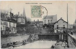CPA Laveuses Lavandières Circulé Métier Doué La Fontaine - Kunsthandwerk