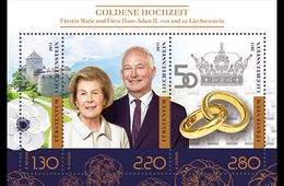 Liechtenstein - Postfris / MNH - Sheet Gouden Huwelijk Prins Hans-Adam 2017 - Ongebruikt