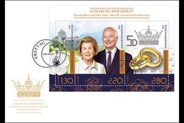 Liechtenstein - Postfris / MNH - FDC Sheet Gouden Huwelijk Prins Hans-Adam 2017 - Unused Stamps