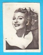 RITA HAYWORTH - Yugoslavian Vintage Collectiable Gum Card Issued 1960's * American Film Actress And Dancer Movie USA - Other & Unclassified