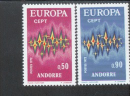 CEPT Sterne Andorra RF 238 - 239  ** Postfrisch MNH - 1972