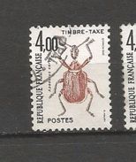 N° 108  Apoderus Corily   Timbre Taxe  1982 Insectes Coléoptères  France Oblitéré - 1960-.... Gebraucht