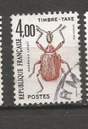 N° 108  Apoderus Corily   Timbre Taxe  1982 Insectes Coléoptères  France Oblitéré - 1960-.... Gebraucht